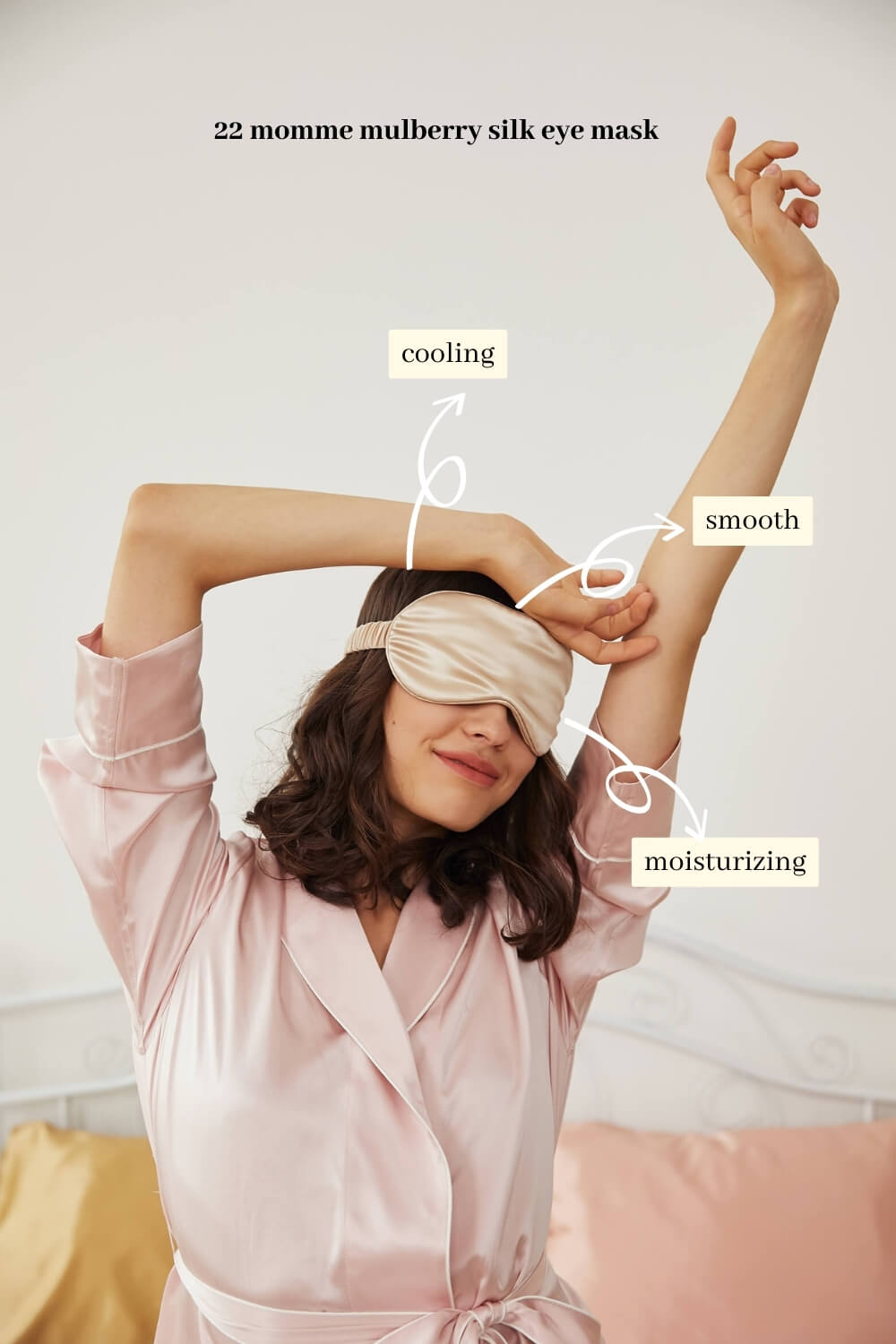 Silk Sleep Mask - Pink - BASK™
