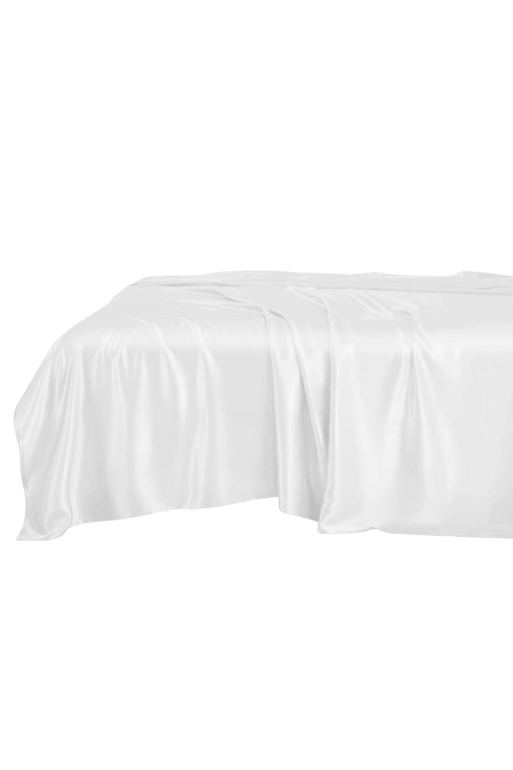 Silk Flat Sheets - Pearl White - BASK™