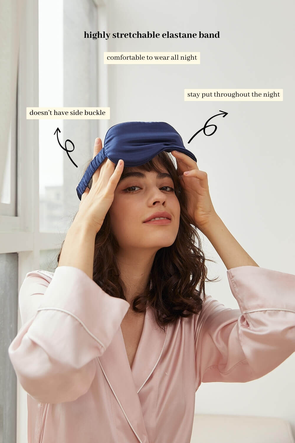 Silk Sleep Mask - Pink - BASK™