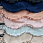 Silk Sleep Mask - Navy Blue - BASK™