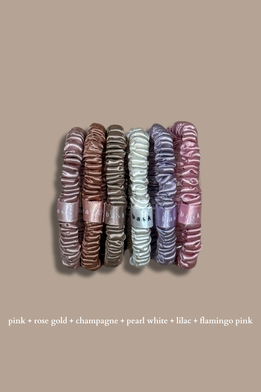 Silk Hair Ties Set of 6 - Dream