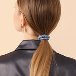 Silk Hair Ties Set of 6 - Midnight Trio - BASK™