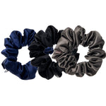 LARGE Silk Scrunchies Set - Basic (Pack of 3) - BASK™