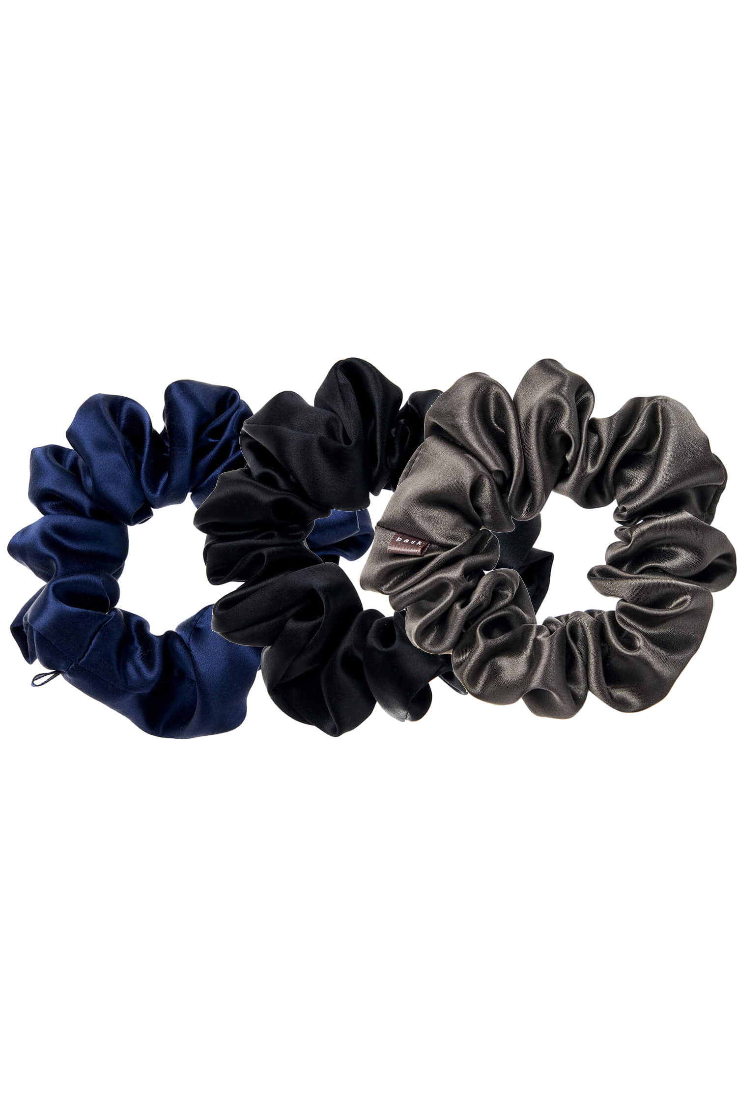 LARGE Silk Scrunchies Set - Basic (Pack of 3) - BASK™