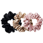 LARGE Silk Scrunchies Set - Neutral (Pack of 3) - BASK™