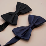 Pre-tied Silk Bow Tie - Black - BASK™