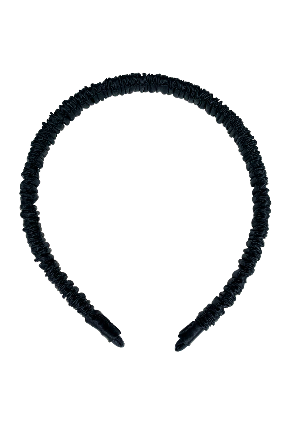 Silk Hairband (Thin) - Black - BASK™