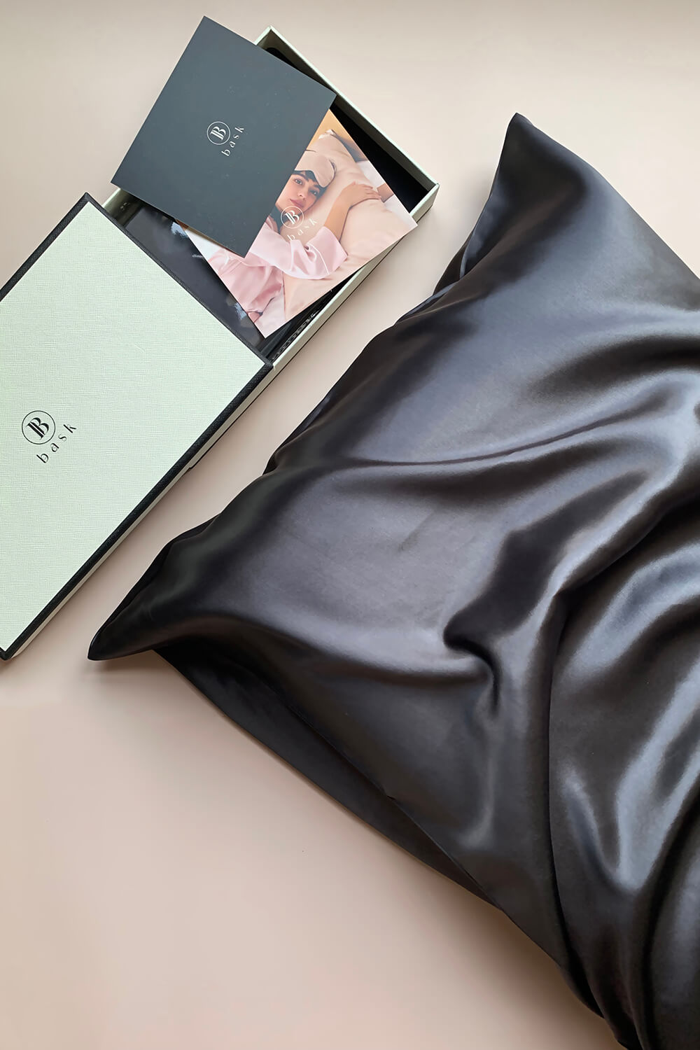 Silk Pillowcase - Charcoal Grey - BASK™