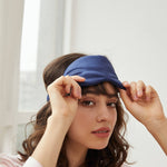 Silk Sleep Mask - Navy Blue - BASK™