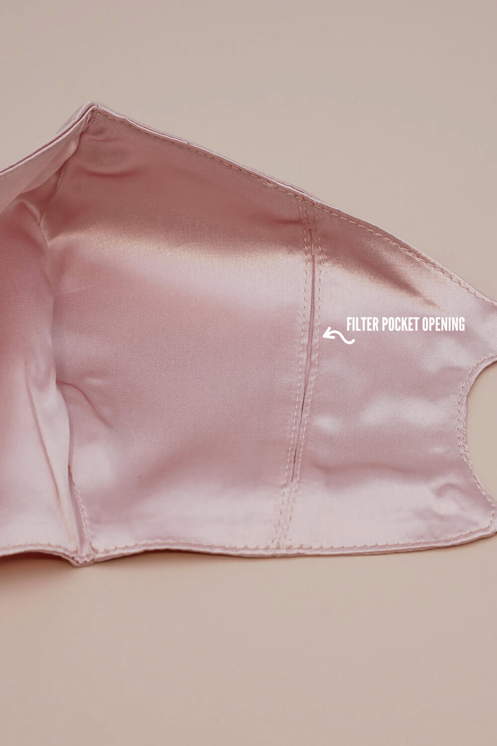 STELLAR Silk Face Mask - Pink (with Nose Wire and Filter Pocket) - BASK™