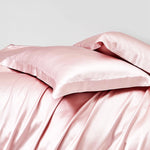 Silk Fitted Sheet and Silk Duvet Cover Full Set- Queen Size - BASK™