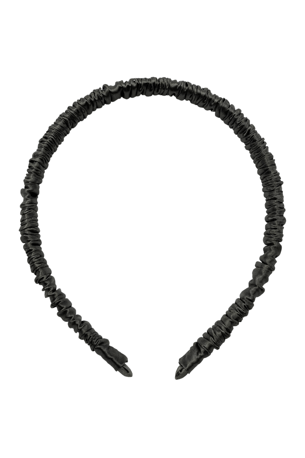 Silk Hairband (Thin) - Charcoal Grey - BASK™
