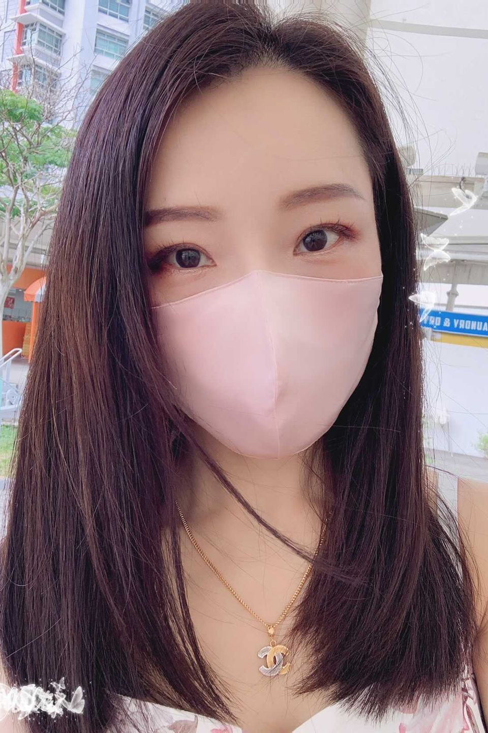 STELLAR Silk Face Mask - Light Yellow (with Nose Wire and Filter Pocket) - BASK™