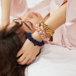MIDI Silk Scrunchies - Emerald - BASK™