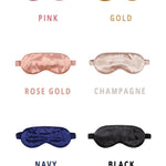 Silk Sleep Mask - Navy Blue - BASK™
