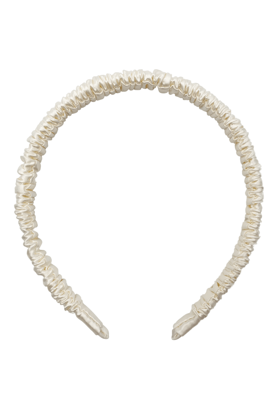 Silk Hairband (Thin) - Pearl White - BASK™