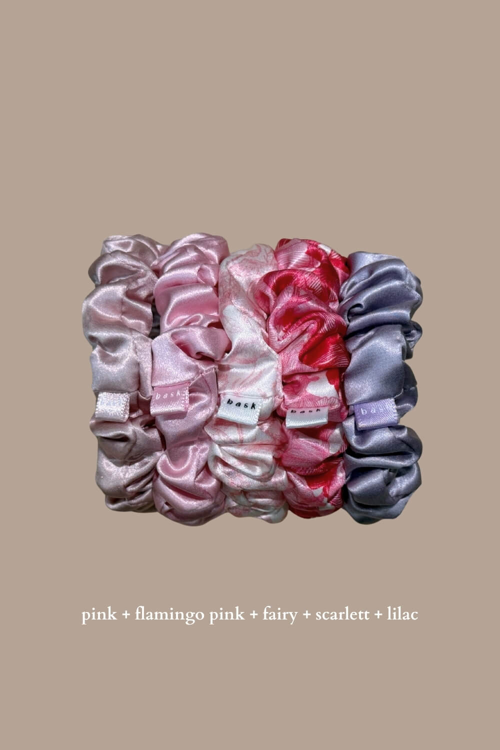 MIDI Silk Scrunchies Pack of 5