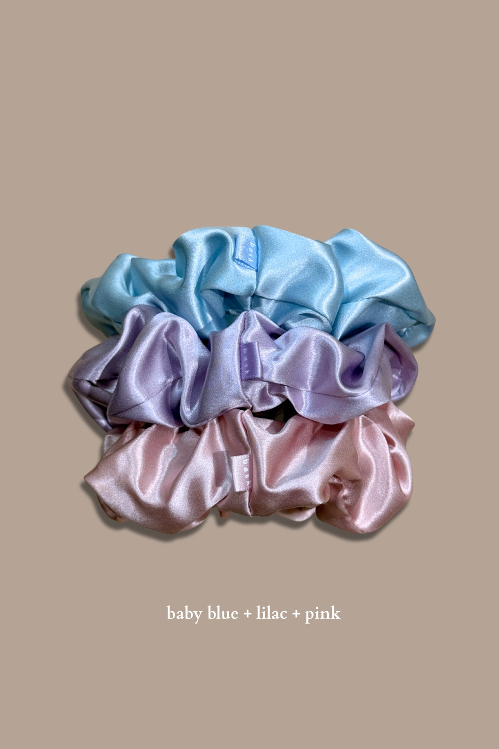 XL Silk Scrunchies Set of 3