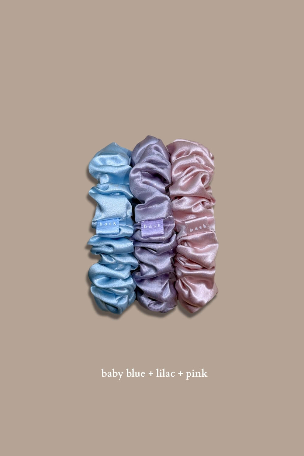 MIDI Silk Scrunchies Set of 3