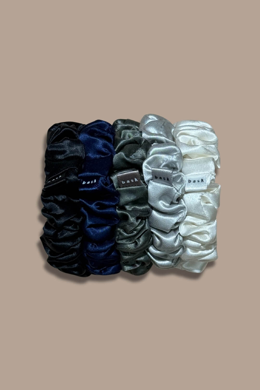 MIDI Silk Scrunchies Pack of 5