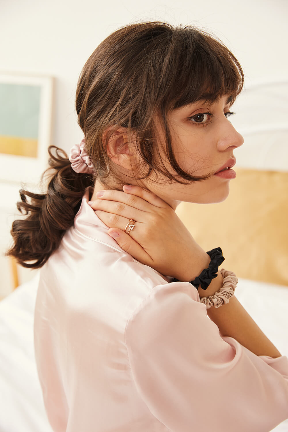 GOOD HAIR Silk Scrunchies - Black - BASK ™