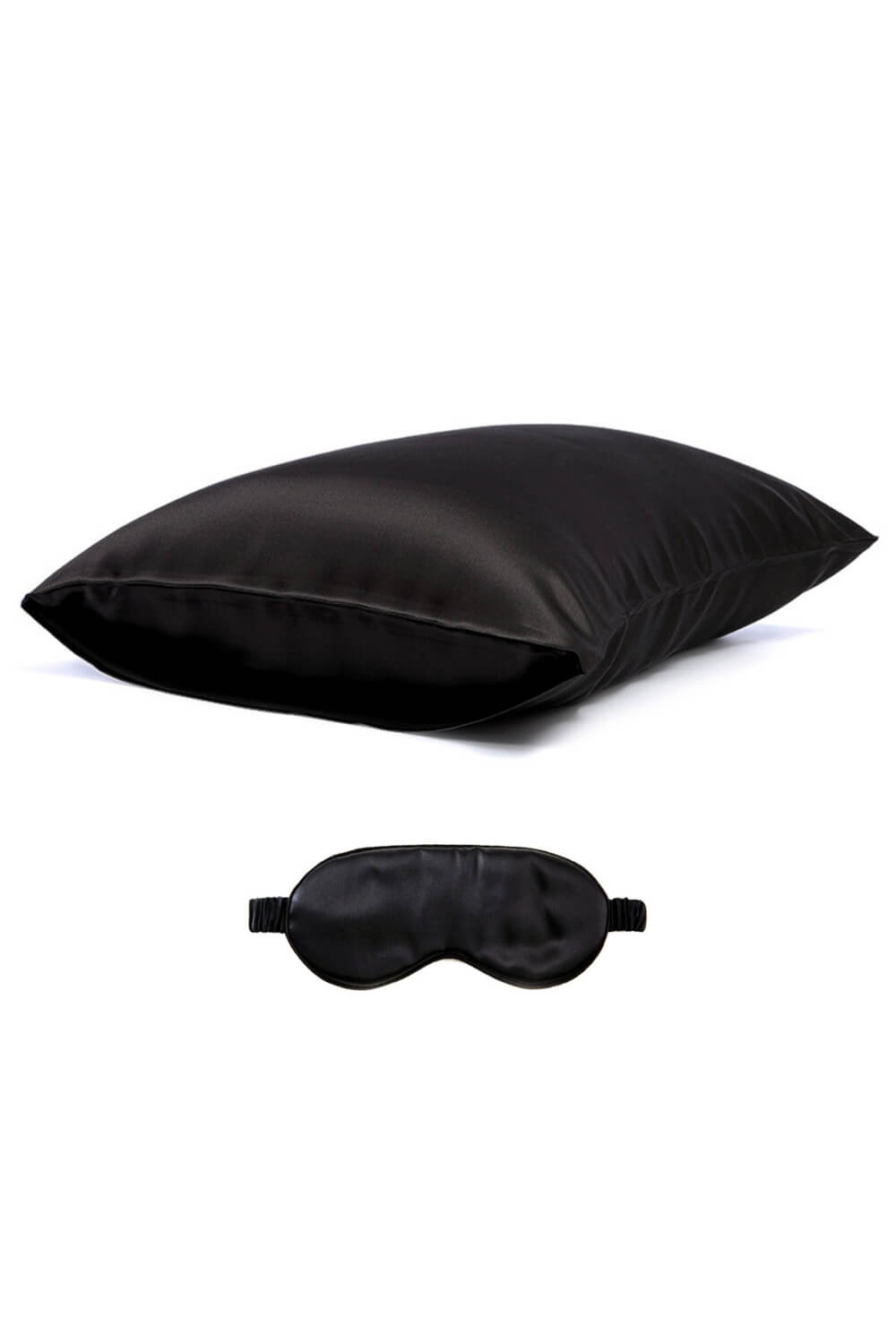 Silk Pillowcase and Silk Eye Mask Gift Set - Black - BASK™
