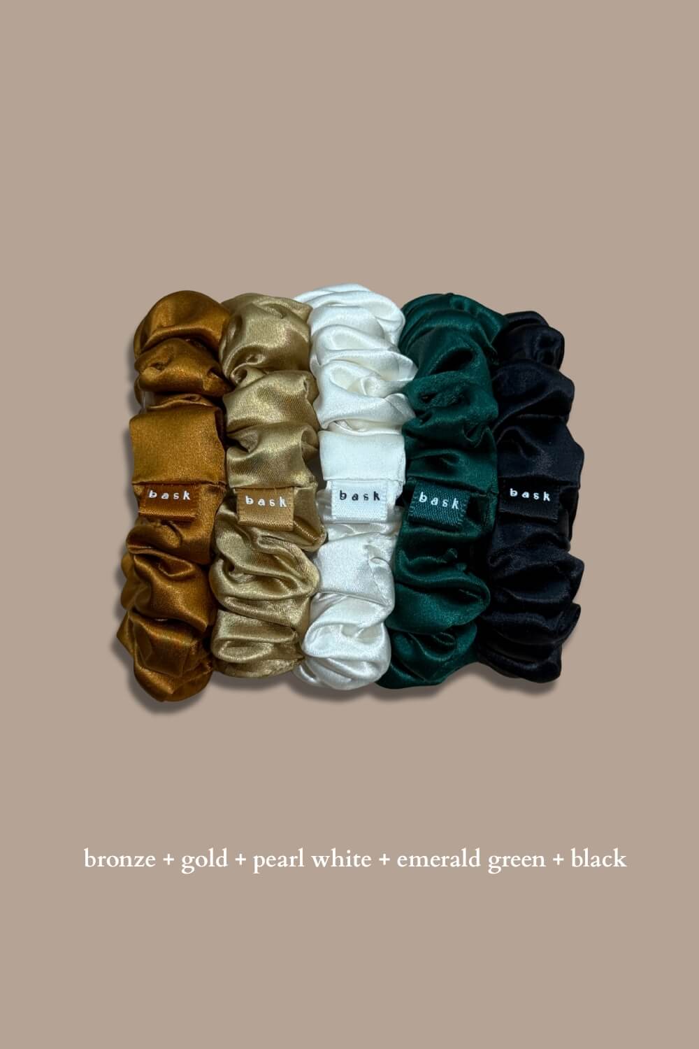 MIDI Silk Scrunchies Set of 5 - Goddess
