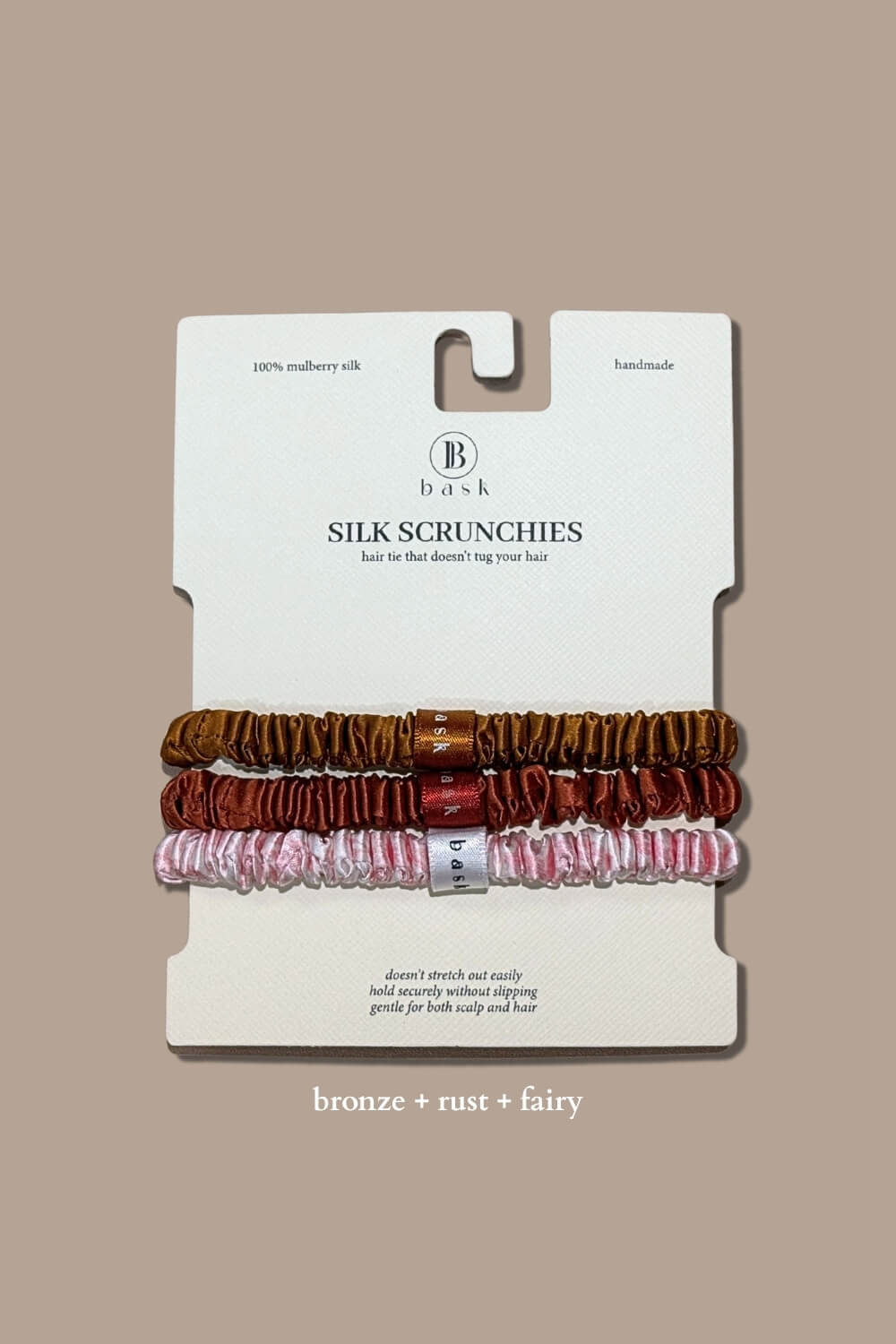 Silk Hair Ties Set of 3