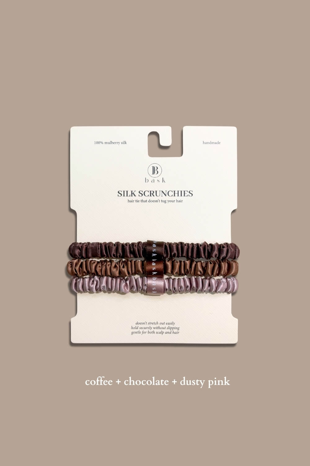 Silk Hair Ties Set of 3