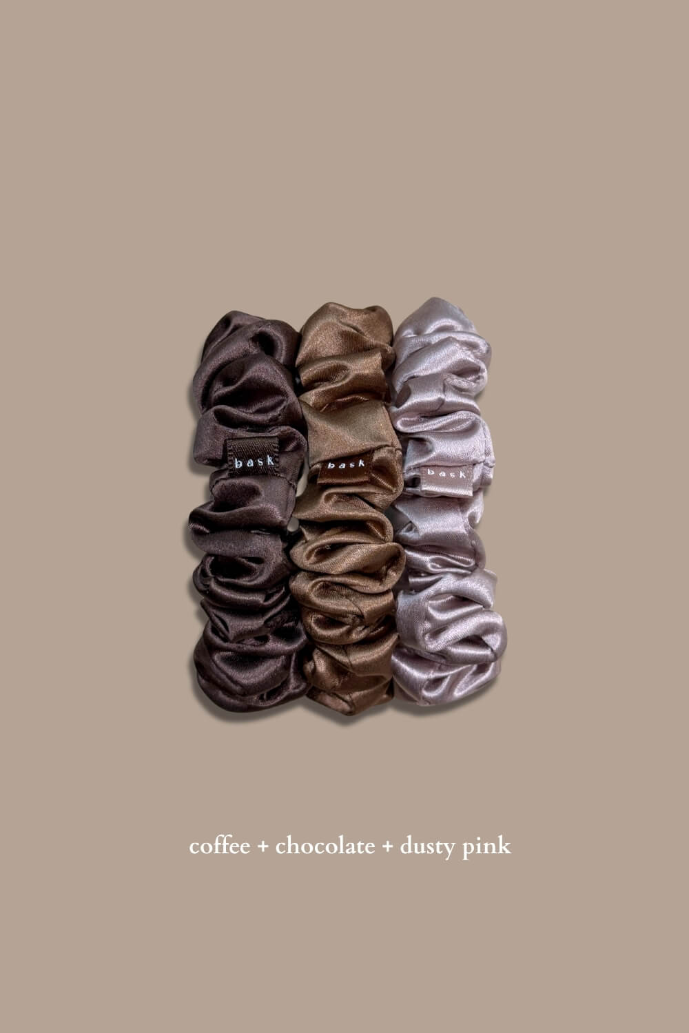 MIDI Silk Scrunchies Set of 3