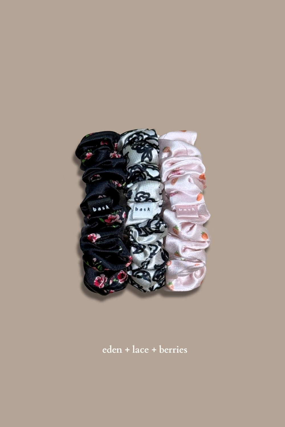 MIDI Silk Scrunchies Set of 3