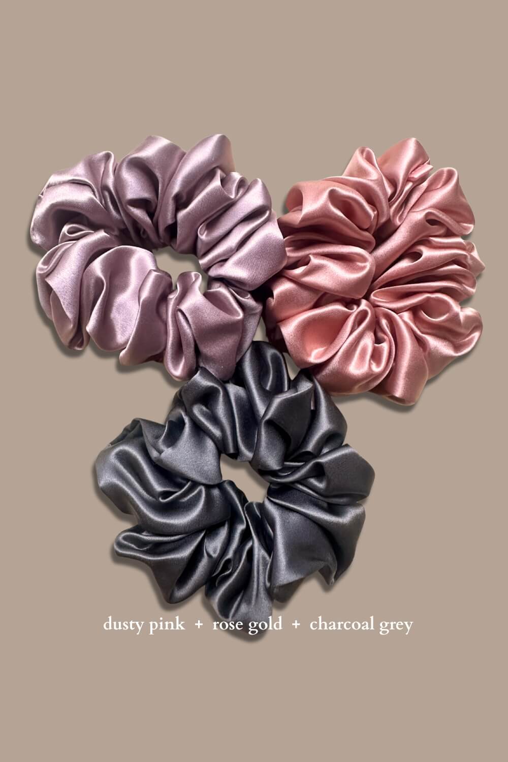 XL Silk Scrunchies Set of 3