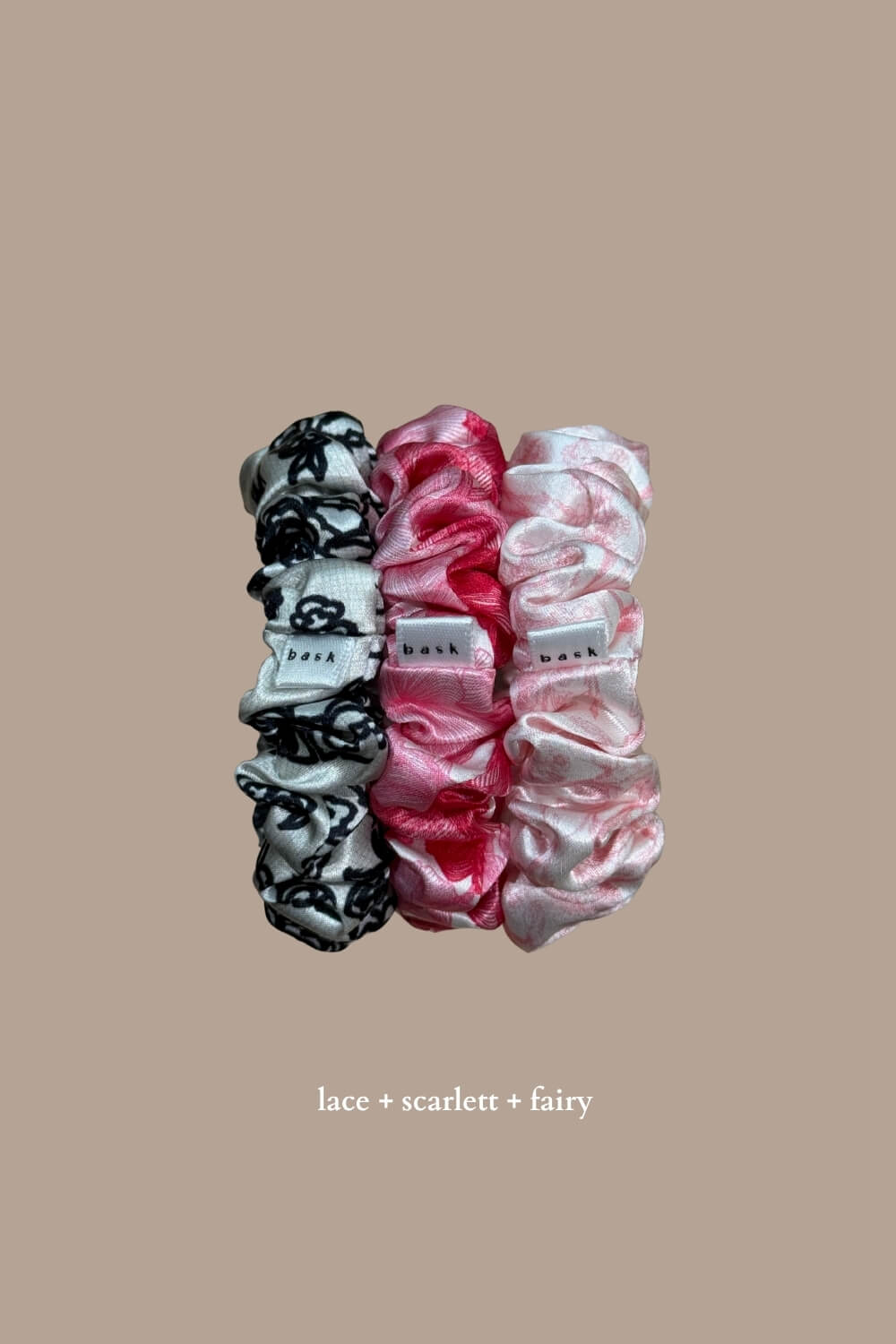 MIDI Silk Scrunchies Set of 3