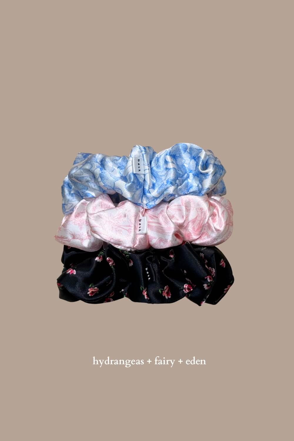 LARGE Silk Scrunchies Set of 3