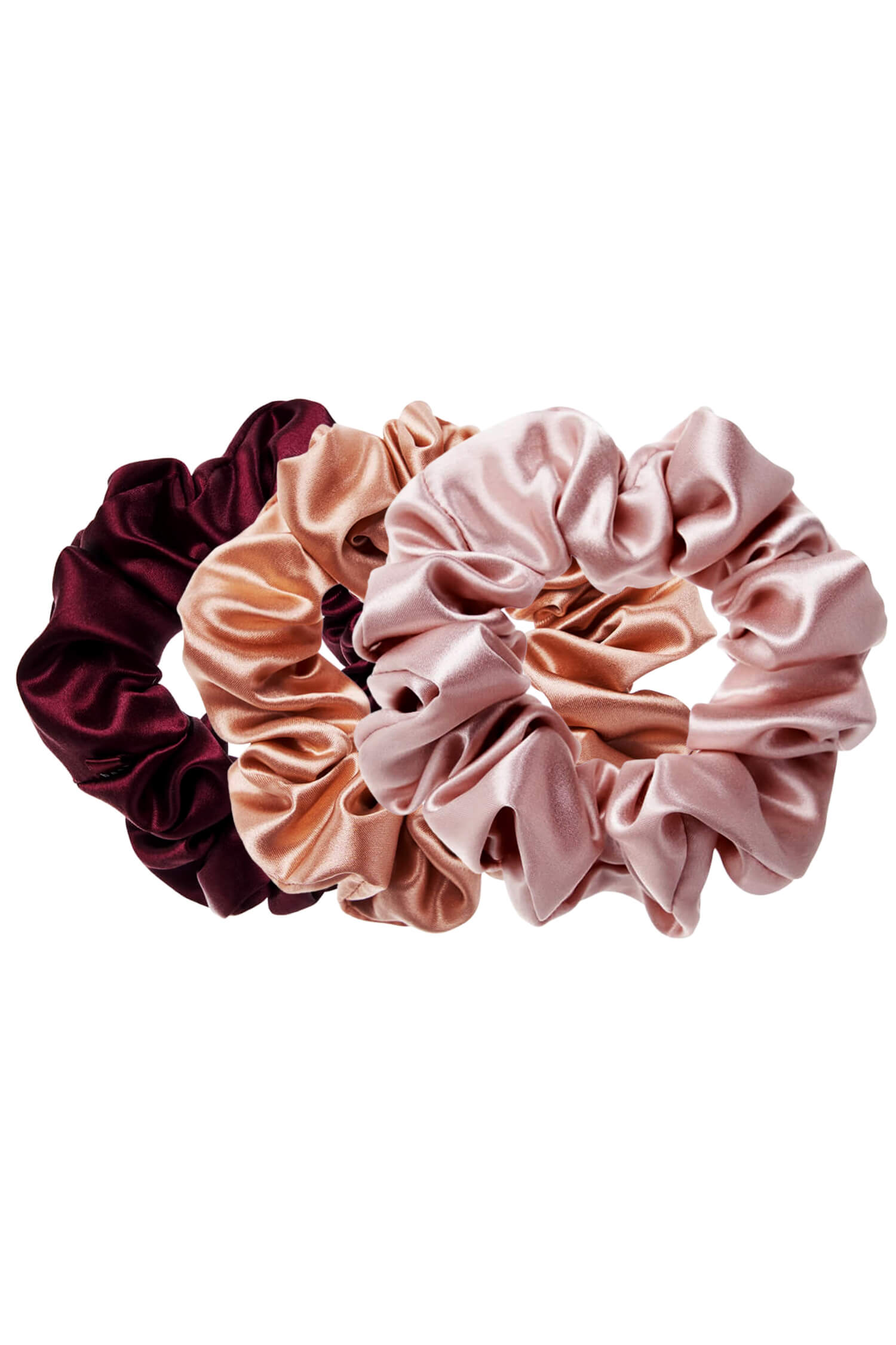LARGE Silk Scrunchies Set - Warm (Pack of 3) - BASK™