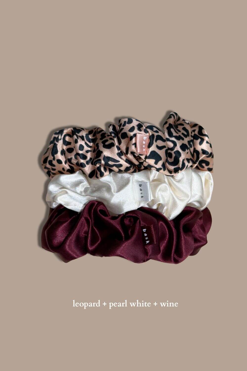 LARGE Silk Scrunchies Set of 3