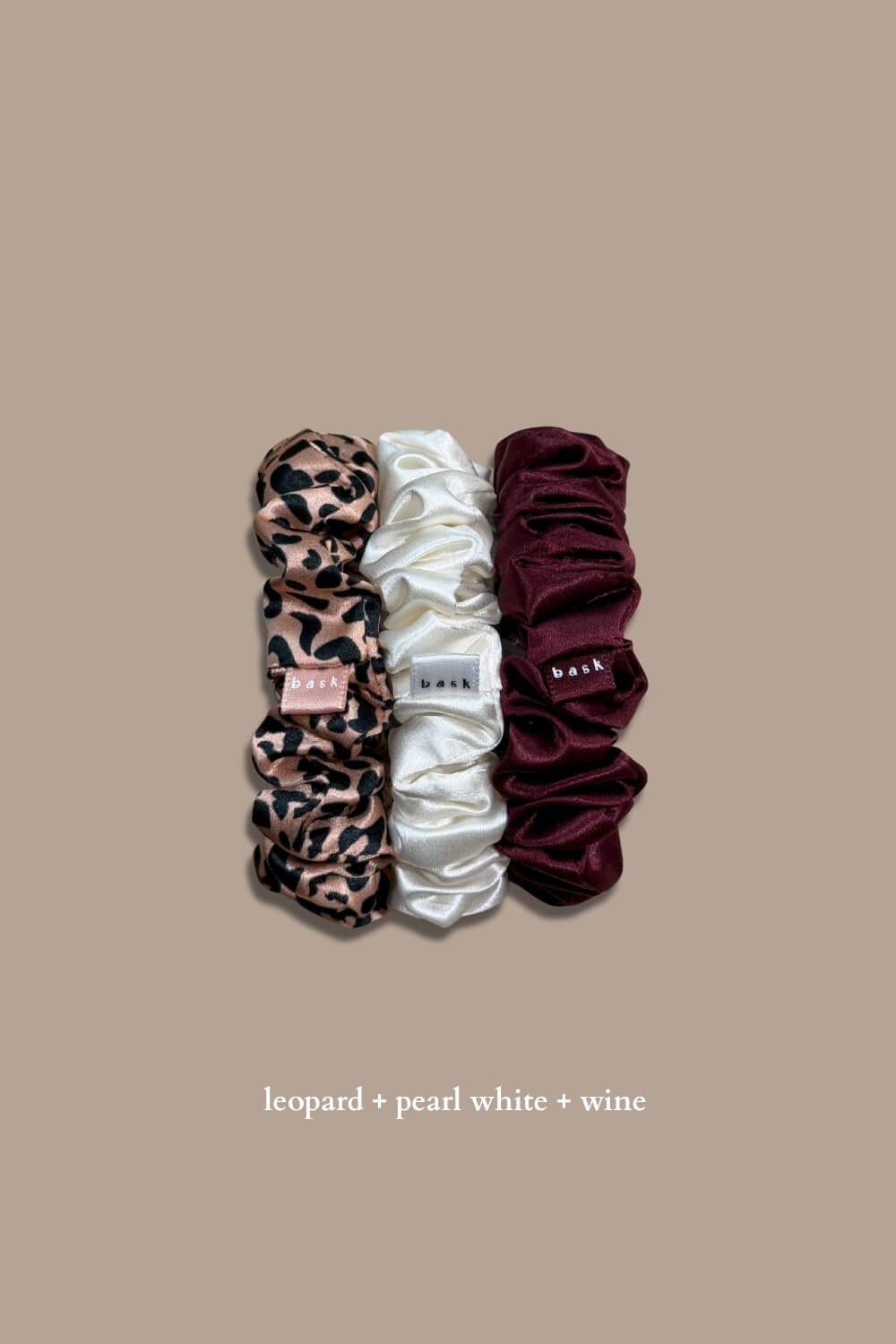MIDI Silk Scrunchies Set of 3