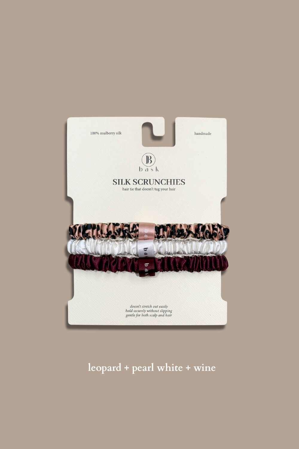 Silk Hair Ties Set of 3