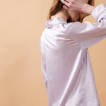 Silk Pajamas Set - Lilac - BASK™