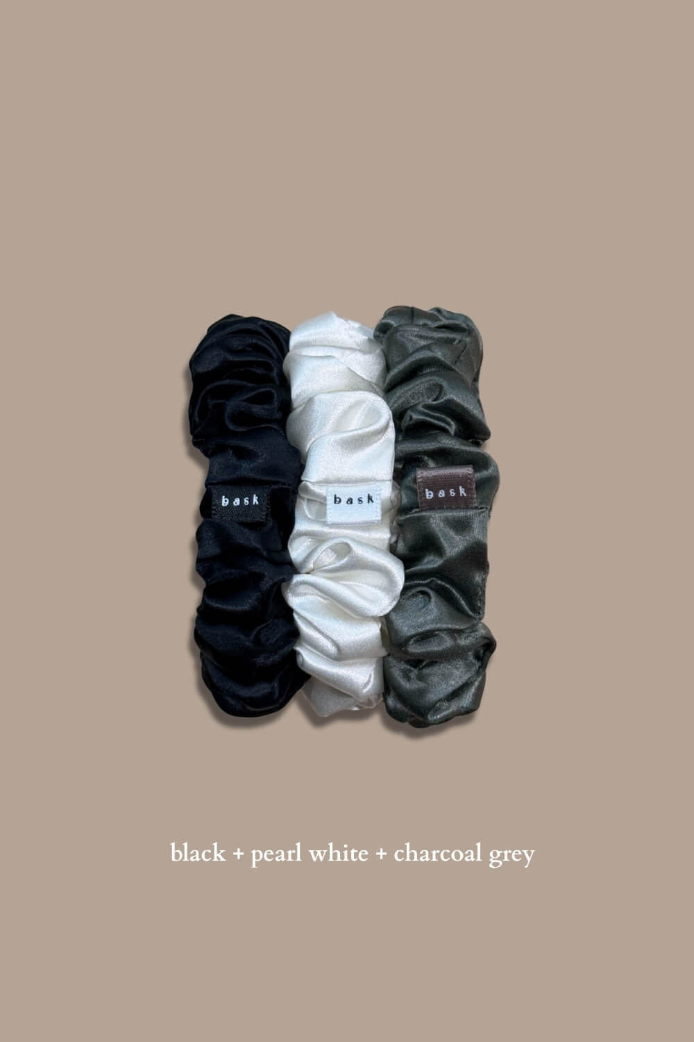MIDI Silk Scrunchies Set of 3
