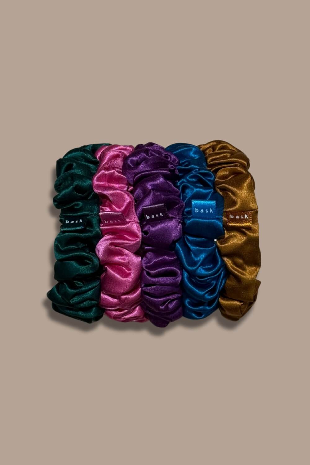 MIDI Silk Scrunchies Pack of 5