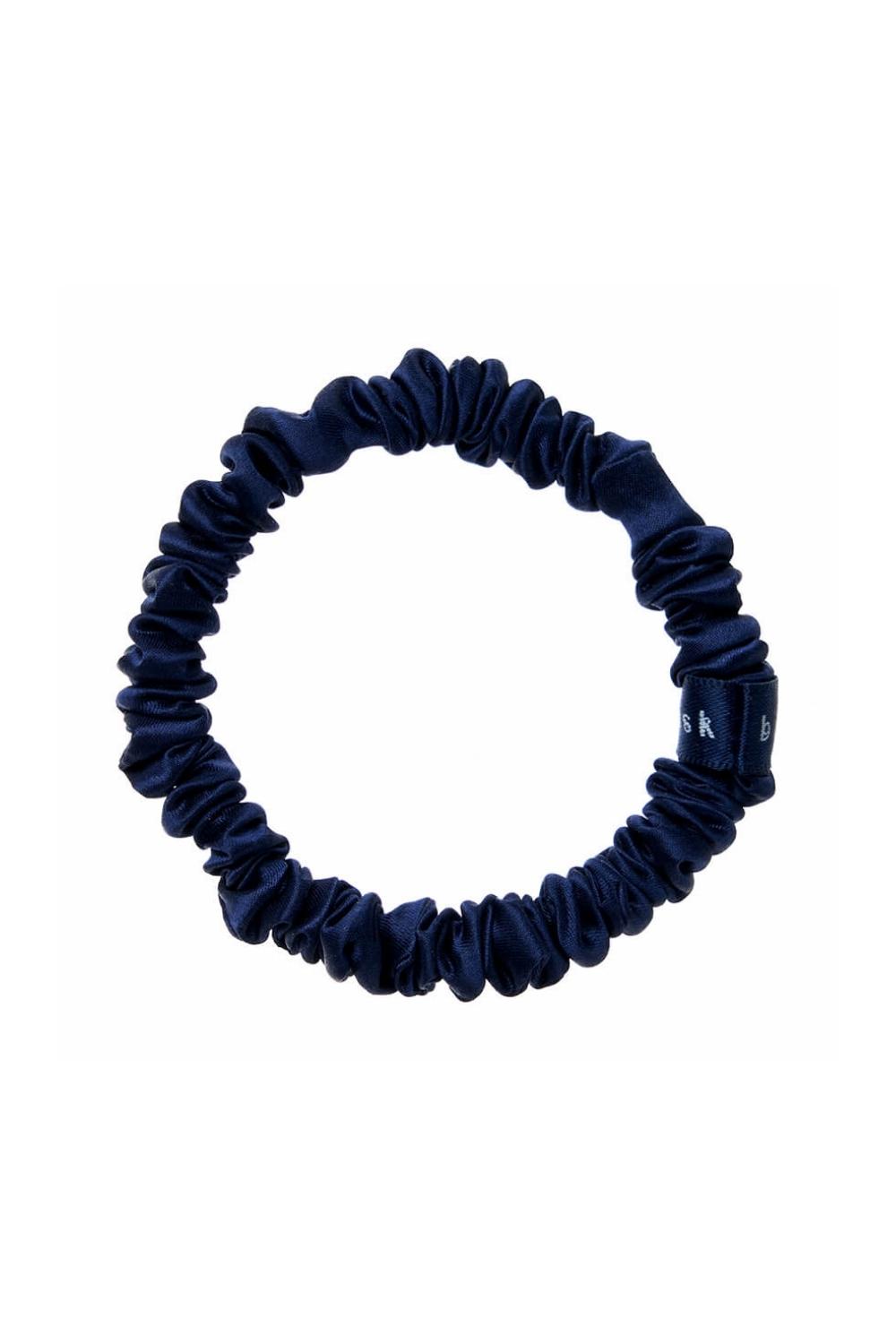 Silk Hair Ties - Navy Blue - BASK™