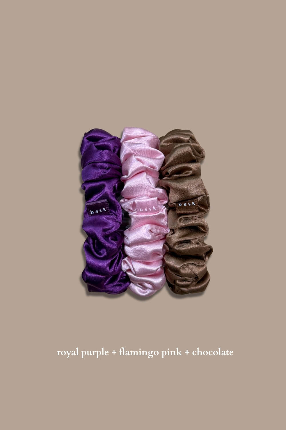 MIDI Silk Scrunchies Set of 3