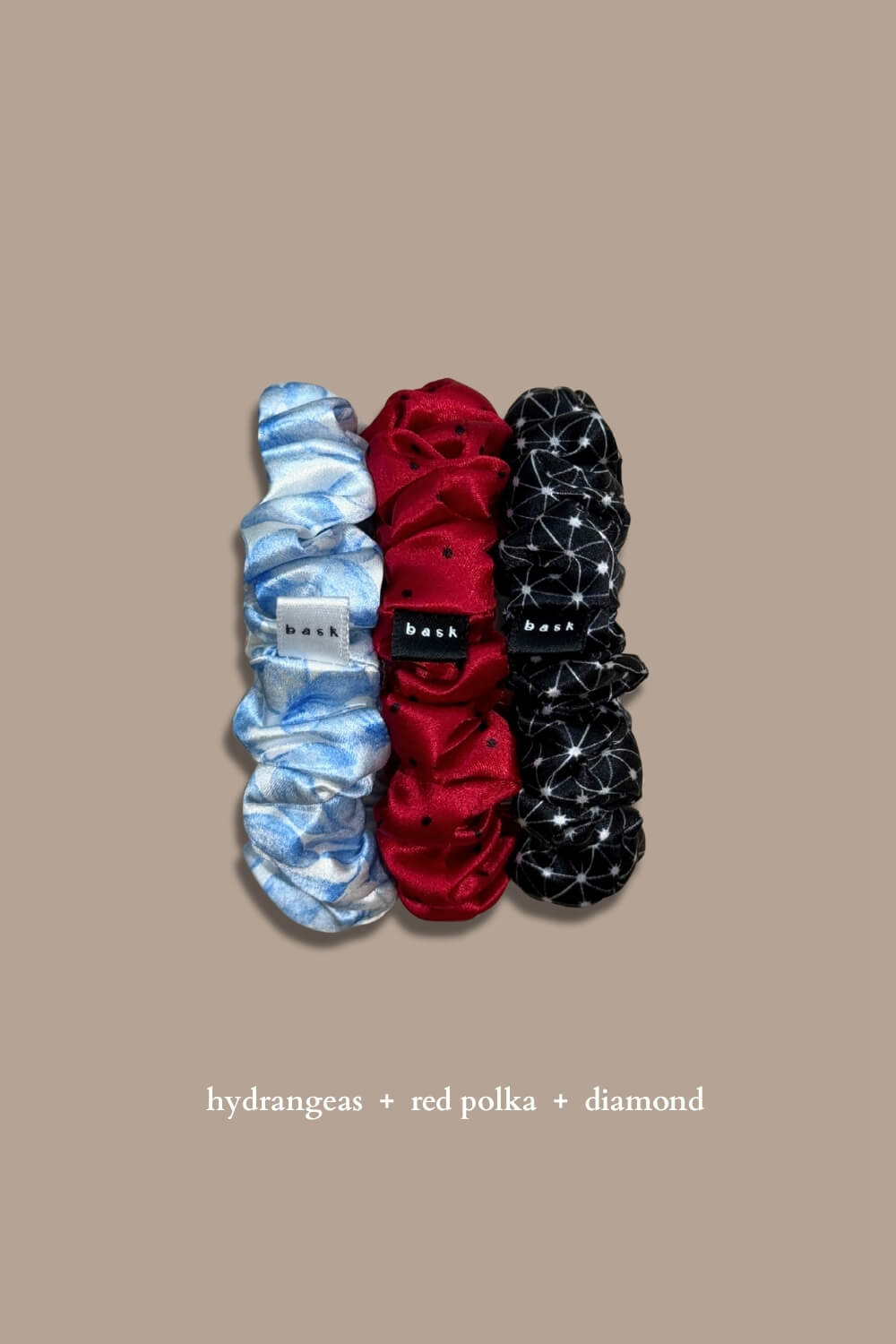 MIDI Silk Scrunchies Set of 3