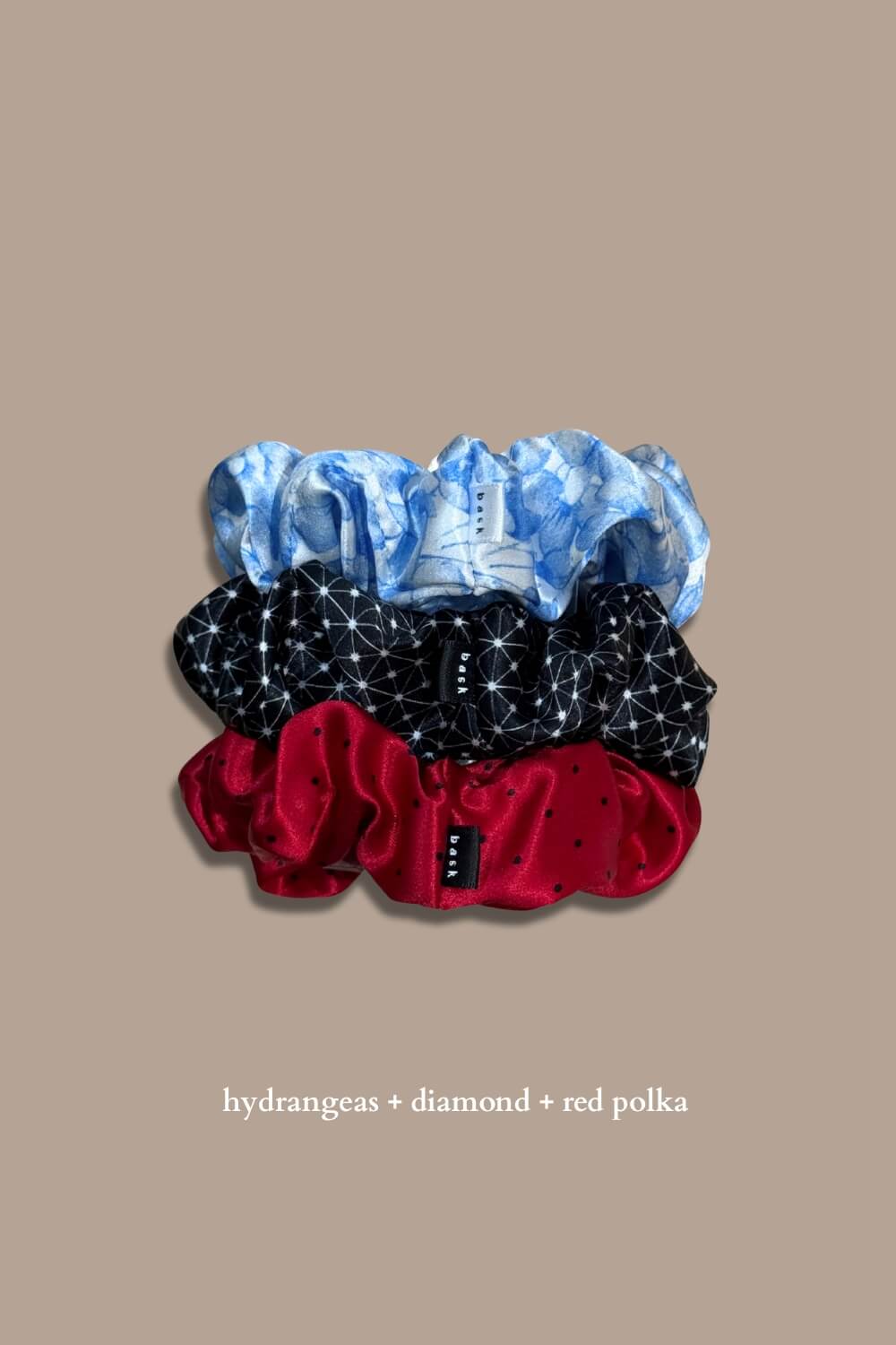 LARGE Silk Scrunchies Set of 3