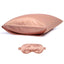 Silk Pillowcase and Silk Eye Mask Gift Set - Rose Gold - BASK™