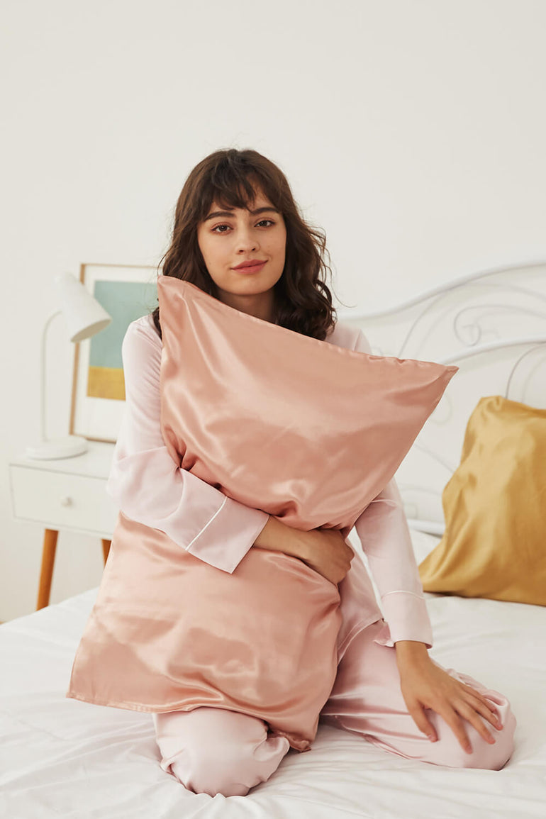 Silk Pillowcase - Rose Gold - BASK ™