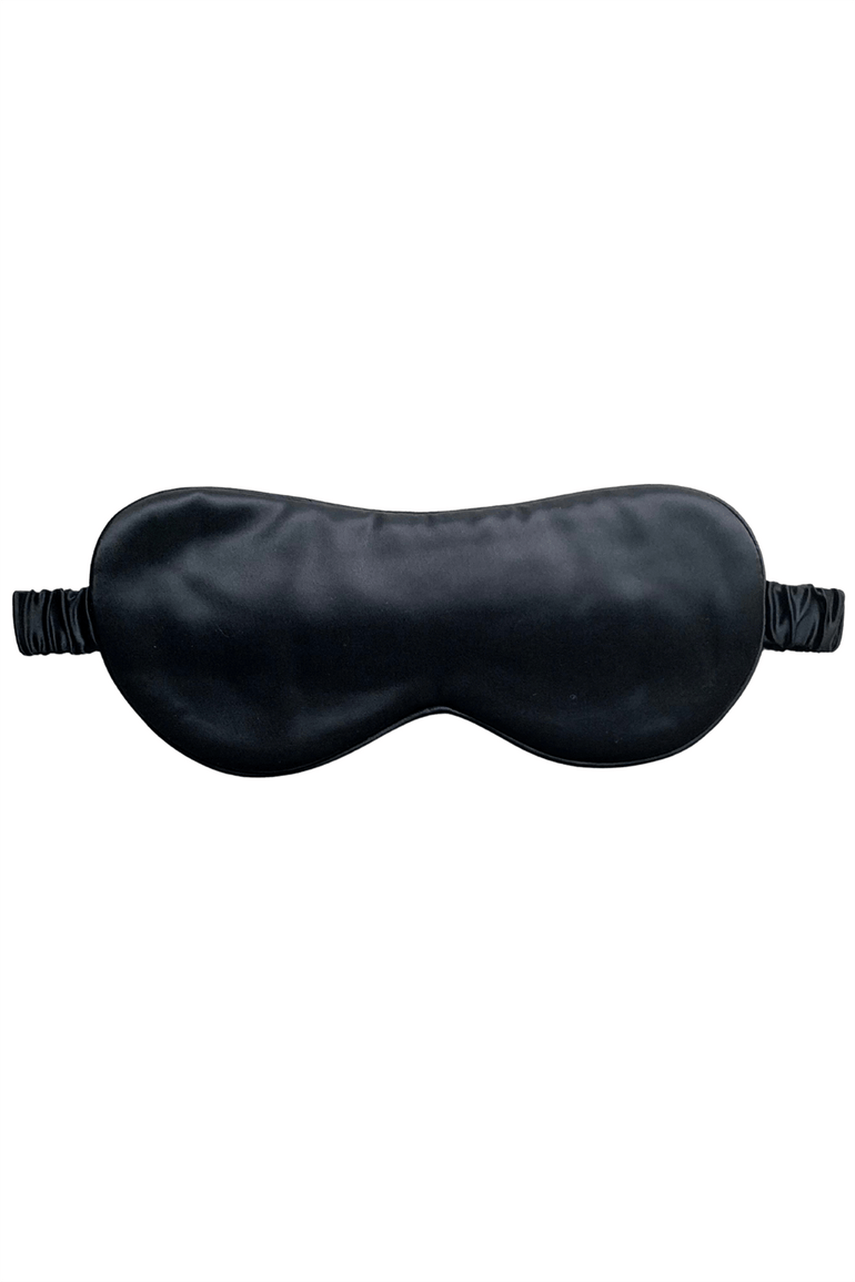 Oversized Silk Sleep Mask - Black - BASK ™