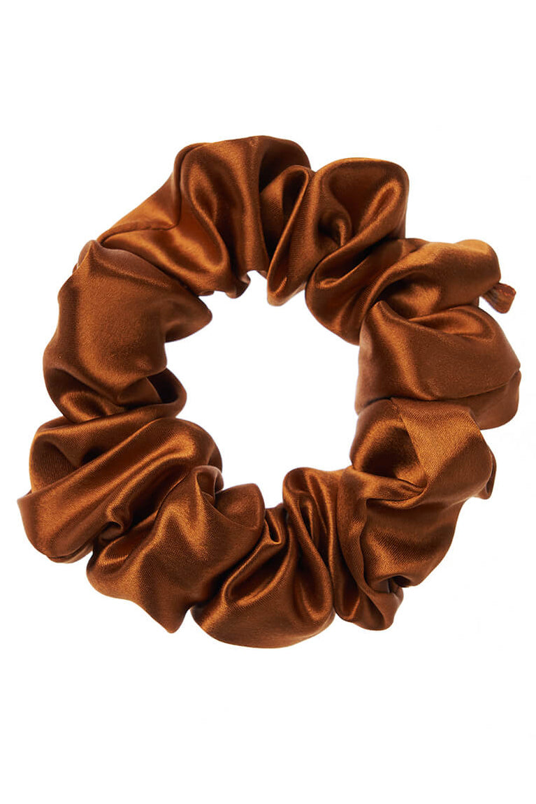 LARGE Silk Scrunchies - Bronze - BASK™