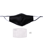 ULTRA Silk Face Mask - Black (with Filter Pocket and Nose Wire) - BASK™